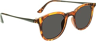 proSPORT Reader Sunglasses +3.00 Non Bifocal Smoke Lens Tortoise Frame Full Reader for Men and Women