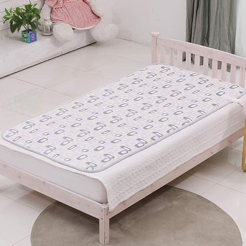 Alfombrilla térmica eléctrica lavable grande para dolor de espalda, alivio de calambres, colchón. Apagado automático de 15 horas, radiación