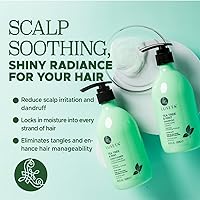 Vista 3 de Luseta Tea Tree Mint Shampoo and Conditioner for Hair with Lavender, Tea Tree and Peppermint Oil Clarifying Shampoo and Conditioner, Sooth the scalp