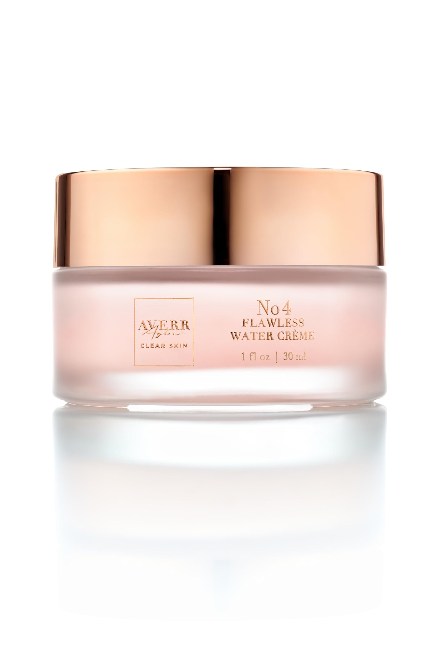 Averr Aglow Clear Skin Flawless Water Cream, All Natural Ingredients, Lightweight Moisturizing Cream