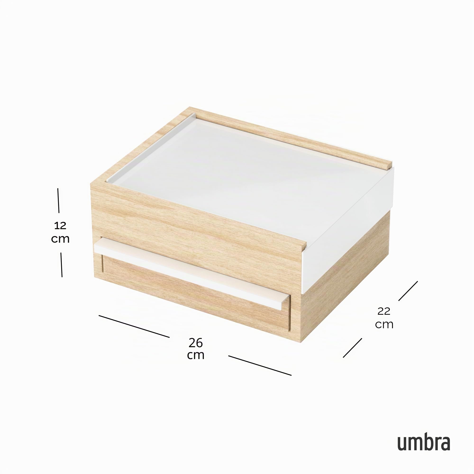 Umbra Stowit Portagioie, Faggio, Bianco/naturale