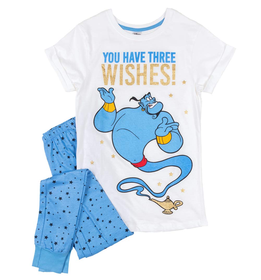 Tdp Textiles Women's Blue Aladdin Three Wishes Disney Pyjamas