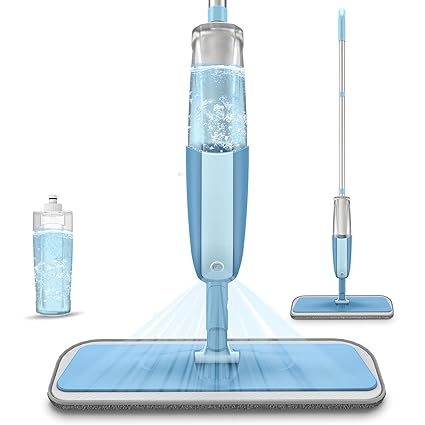 Stainless Steel Microfiber Floor Cleaning Spray Mop with Removable Washable Cleaning Pad and Integrated Water Spray Mechanism,mop for Cleaning Floor,360 Degree Easy Floor Cleaning(Multicolour)