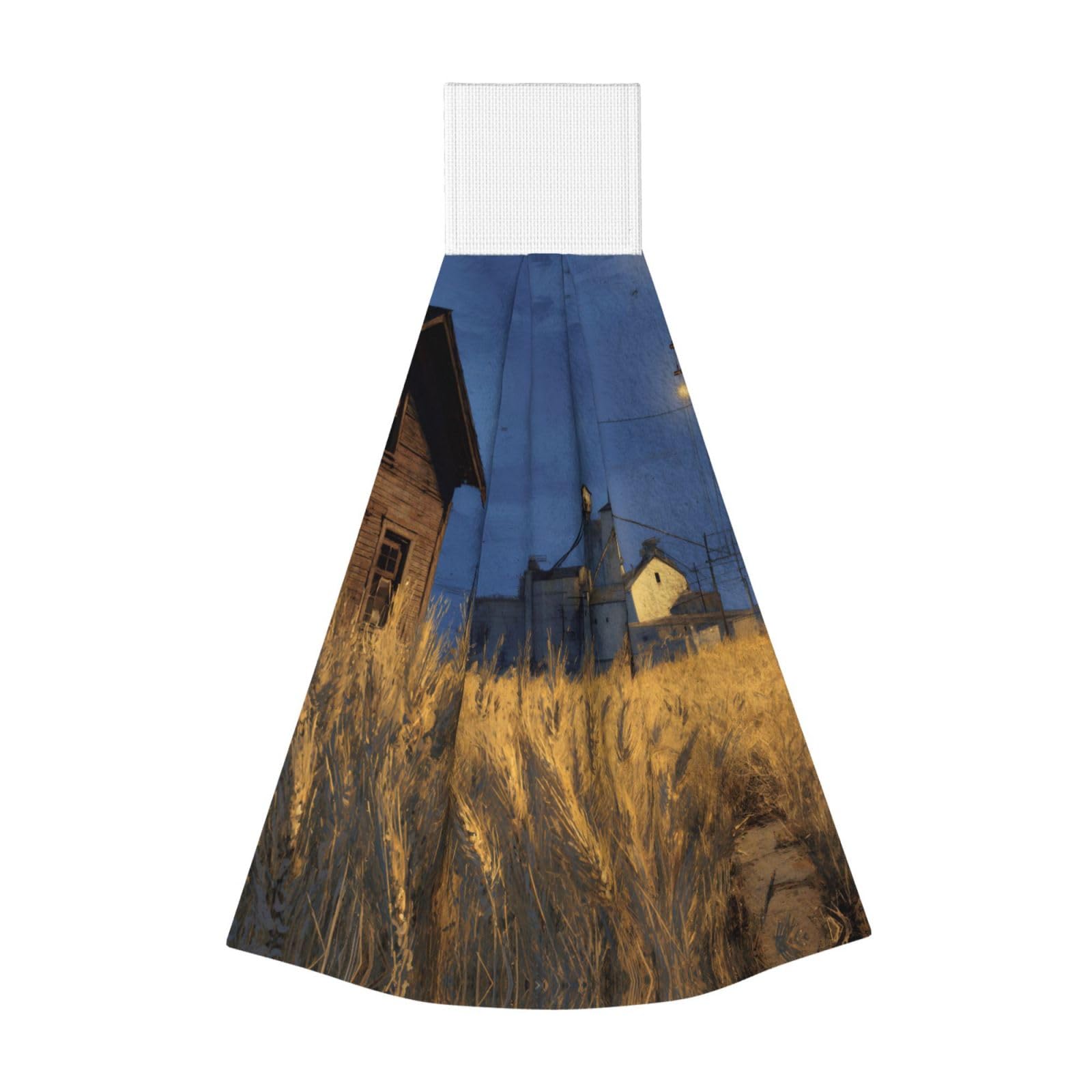 JUANYQME Wheat Printing Hanging Coral Fleece Towel Super Absorbent Soft Towel, Fluffy And Light Quick-Drying Noodles.