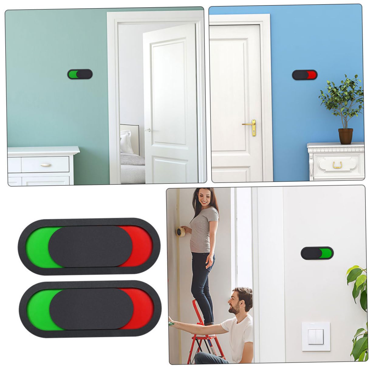 SHINEOFI 40piezas Carteles Deslizantes De Privacidad Para Puertas Indicadores De Estado De Ocupación Para Oficinas y Salas De Conferencias Diseño Práctico y Resistente Para Baños y
