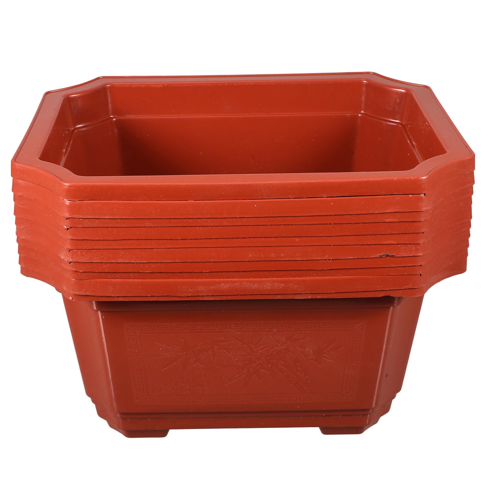 BCOATH 10 Piezas Maceta bonsais de Interior macetero Ovalado para bonsáis macetero Bonsai Grande Plant Pot Árbol Bonsai contenedor para Plantar Flores Accesorio de jardinería el plastico