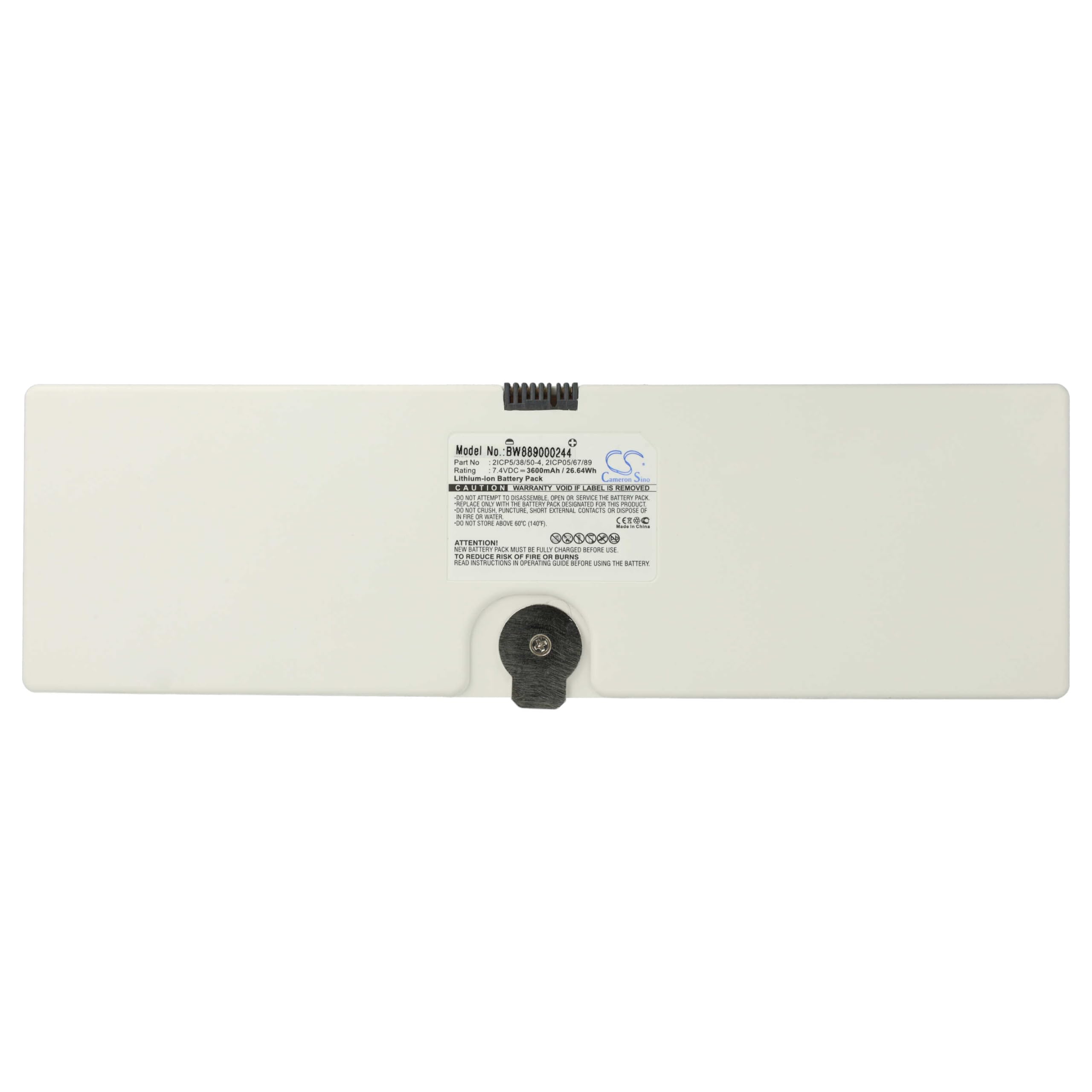 vhbw batteria sostituisce Trixell 2ICP5/38/50-4, 2ICP05/67/89 per strumentazione medica (3600mAh, 7,4V, Li-Ion)