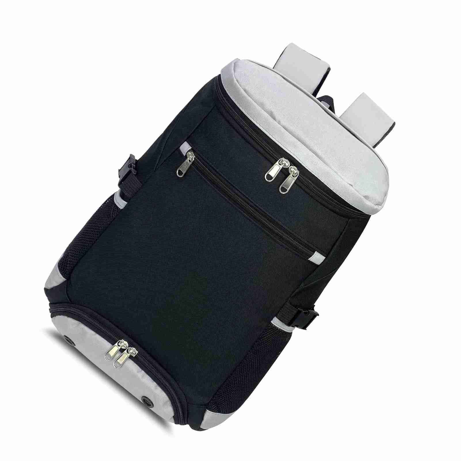 RiToEasysports Zaino da Tennis, Borsa in Tessuto Oxford Traspirante con Scomparto Separato per Scarpe per Appassionati di Sport con Racchetta, 18,9x10,2x7,5 Pollici/Rosso