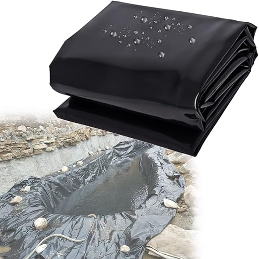 Image Gardens Pools Pond Liner HDPE Membrane Film, 8 Mil UV Resistant Pond Liners Easy Cutting, Pond Liner for Natural Looking Ponds, Waterfall, Koi Pondsand Water Garden ( Color : 0.2MM Thick , Size : 10x1 Image Gardens Pools Pond Liner HDPE Membrane Film, 8 Mil UV Resistant Pond Liners Easy Cutting, Pond Liner for Natural Looking Ponds, Waterfall, Koi Pondsand Water Garden ( Color : 0.2MM Thick , Size : 10x1