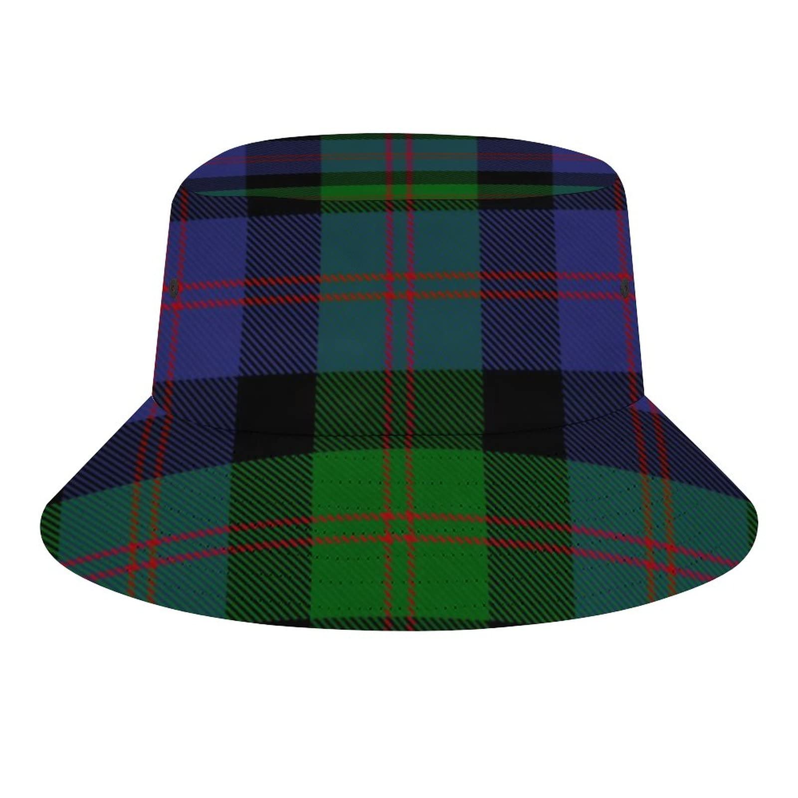 FWJZDSP Scottish Clan Blair Tartan Plaid Bucket Hats Sun Cap Packable Outdoor Fashion Fisherman's Hat for Women and Men