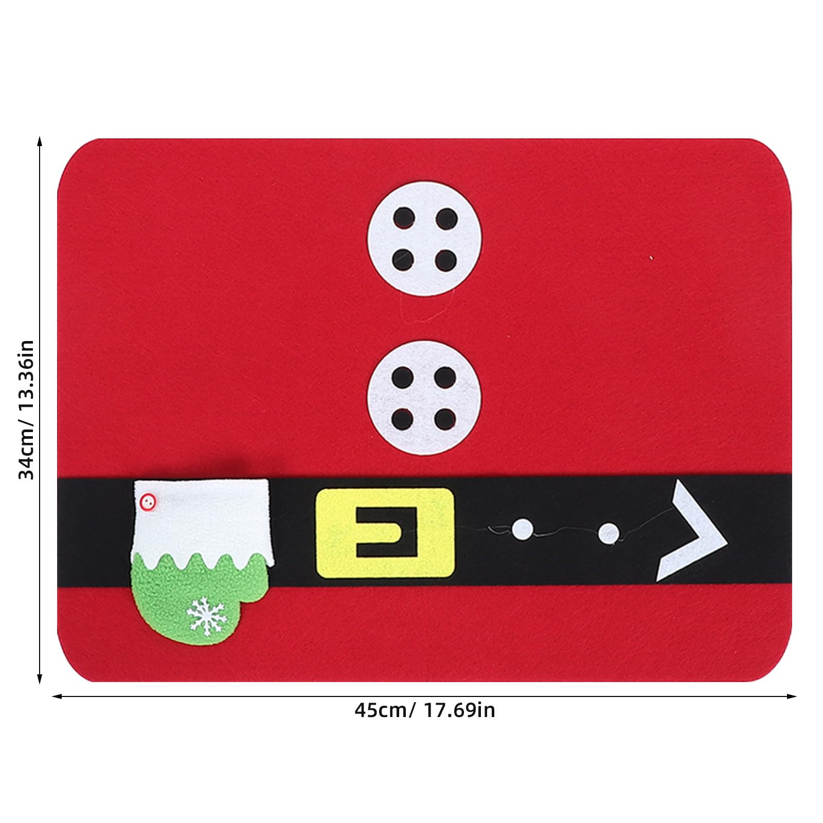 PRETYZOOM 4 Piezas Manteles Individuales para Navidad con Diseño Festivo para Mesa de Hogar y Hotel para Decoración Navideña y Protección de Superficies