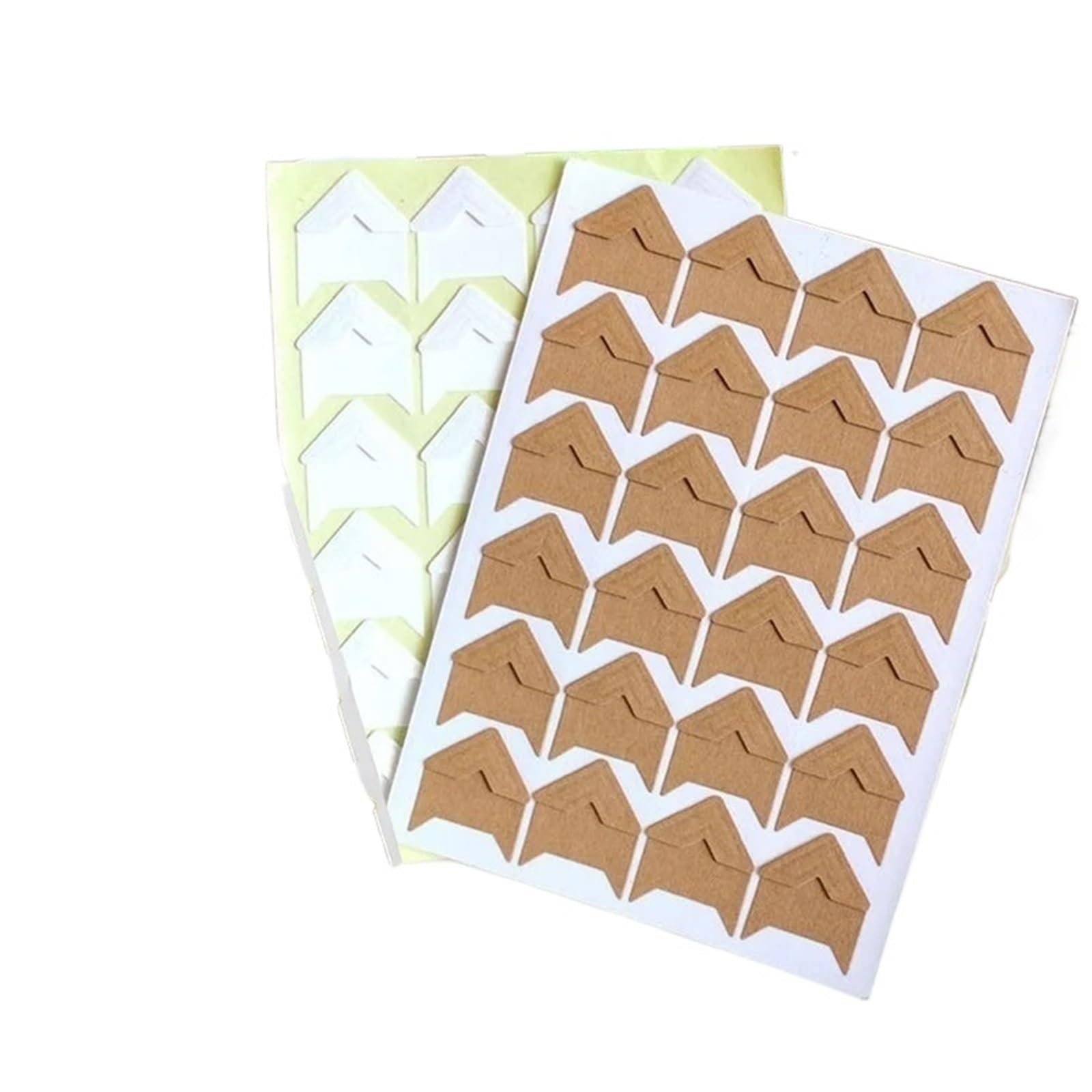 Gwyzax Self Adhesive Photo Corners 25sheets Self-adhesive Photo Frame Corner Sticker Craft Scrapbook Album 120Pcs/sheet(CH)