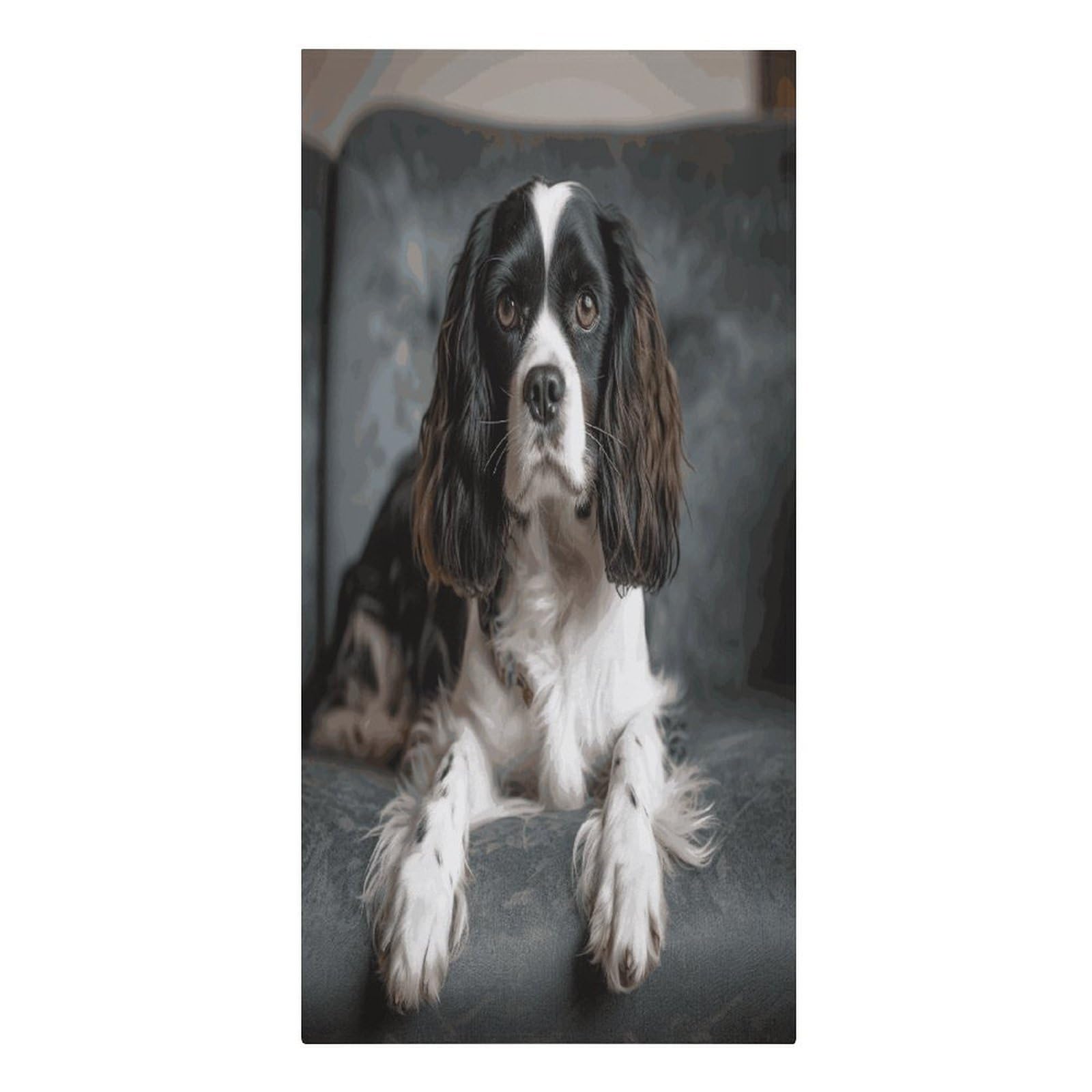 Adfgyerh Women's Style Spaniel On The Sofa Microfiber Sand Free Towels Large Quick-Dry. Beach Towel For Swimming Pool Camping Beach .Beach Accessories， They Are Essential Accessories For Adults, And Men, Vacation Gif
