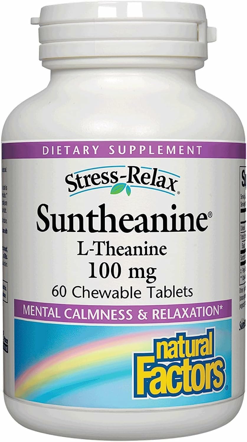 Suntheanine L-Theanine (Relaxing with Green Tea Amino Acids), 60 Tablets [Direct Shipping from Overseas Product]