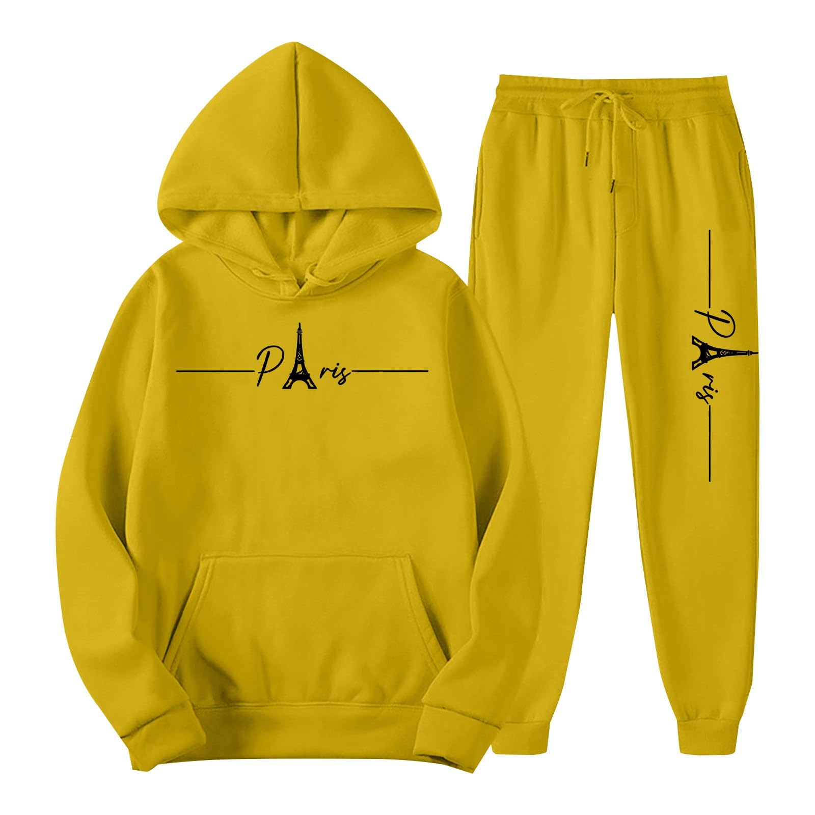Conjunto completo de chándal para hombre, manga larga, con capucha
