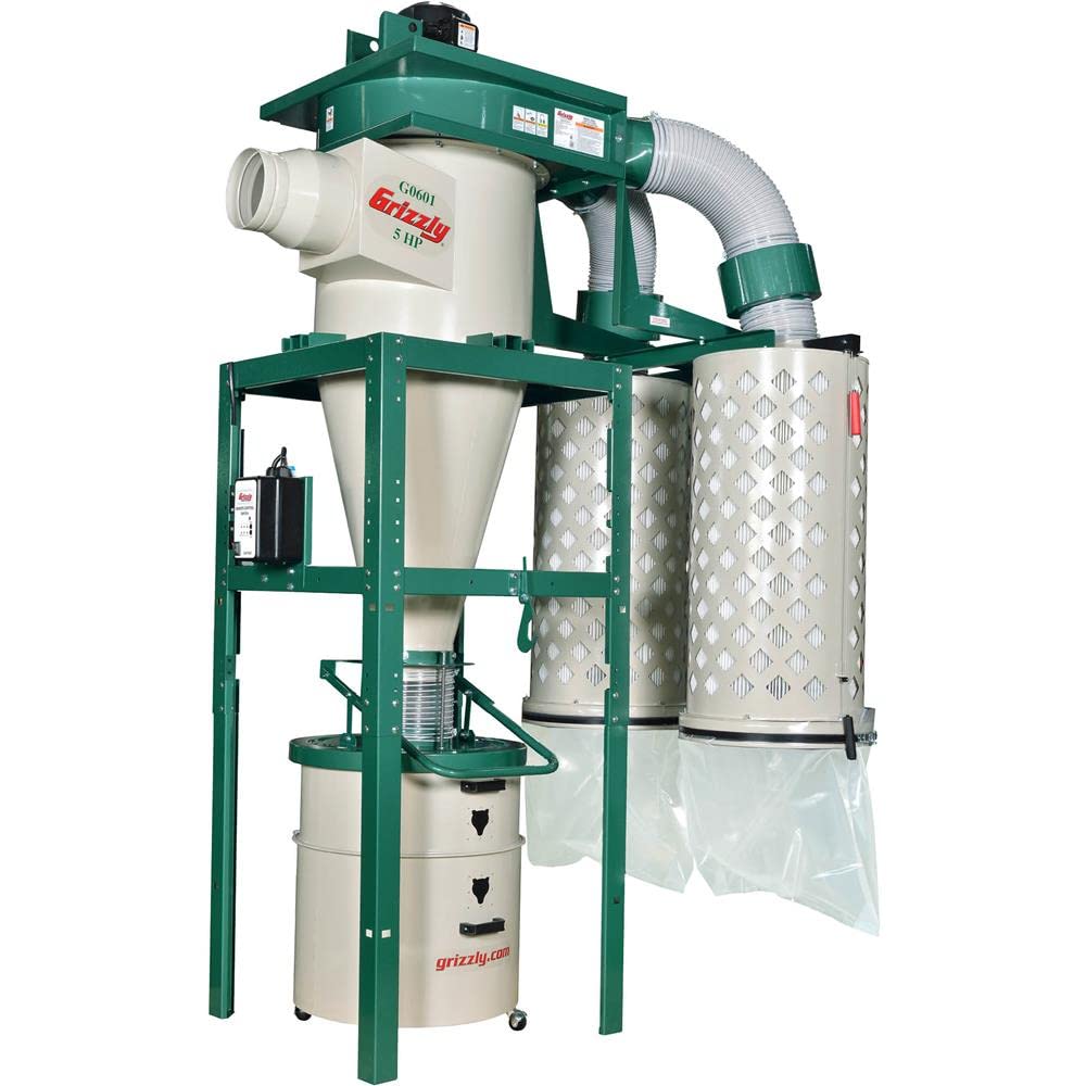Grizzly Industrial G0601-5 HP 3-Phase Cyclone Dust Collector