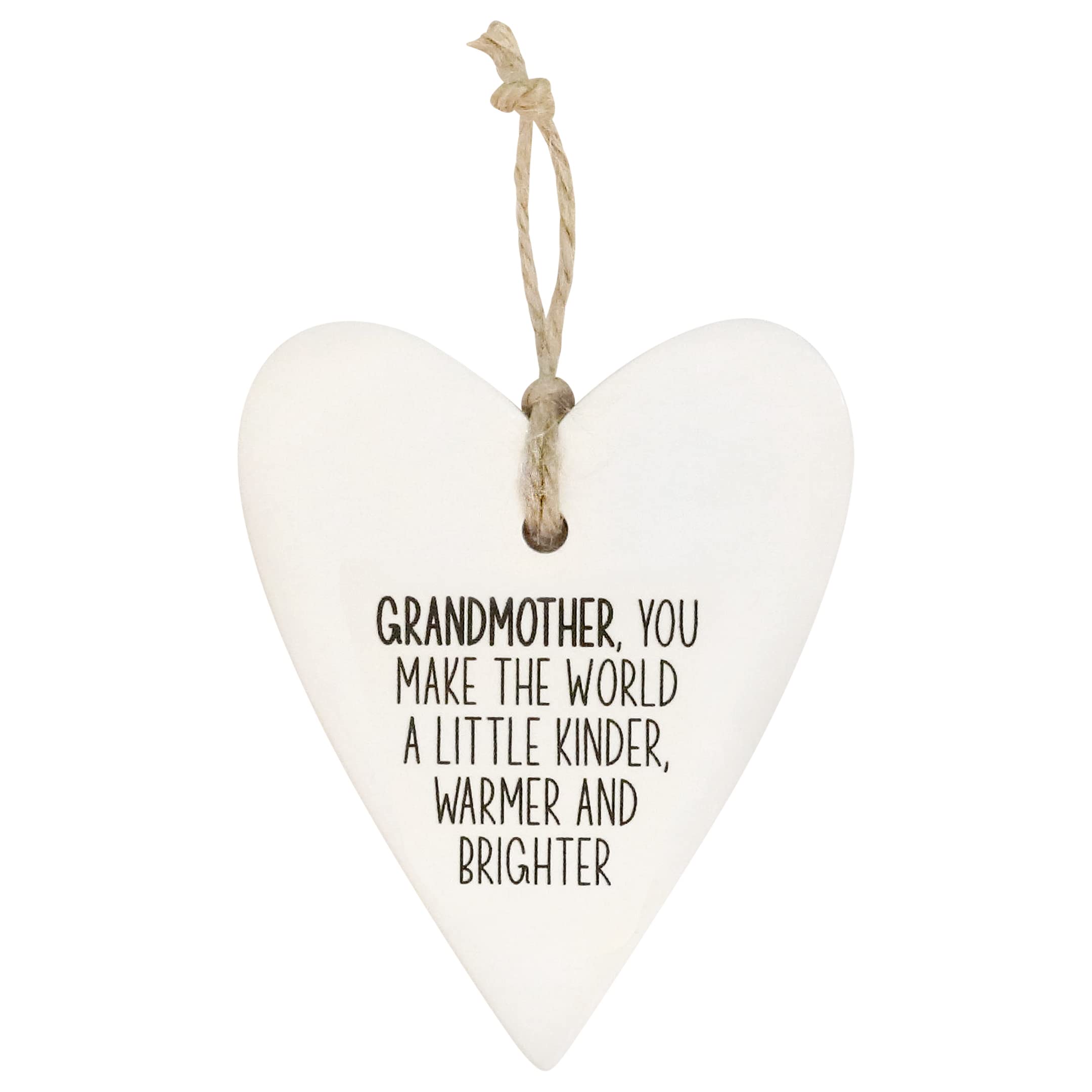 Splosh Loving Hearts - Grandmother, Sentimental Personalised Gifts, Inspirational Quotes, Stunning Hanging Heart, for Mum, Friendship Gifts and Gifts for Him and Her on Special Occasions