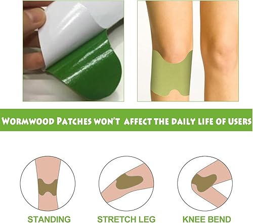 Miniatura 3 de Herbal Knee Patches, 48 Pcs Natural Knee Relief Patch, Herbal Wormwood Warming Extract Sticker for Knee, Back