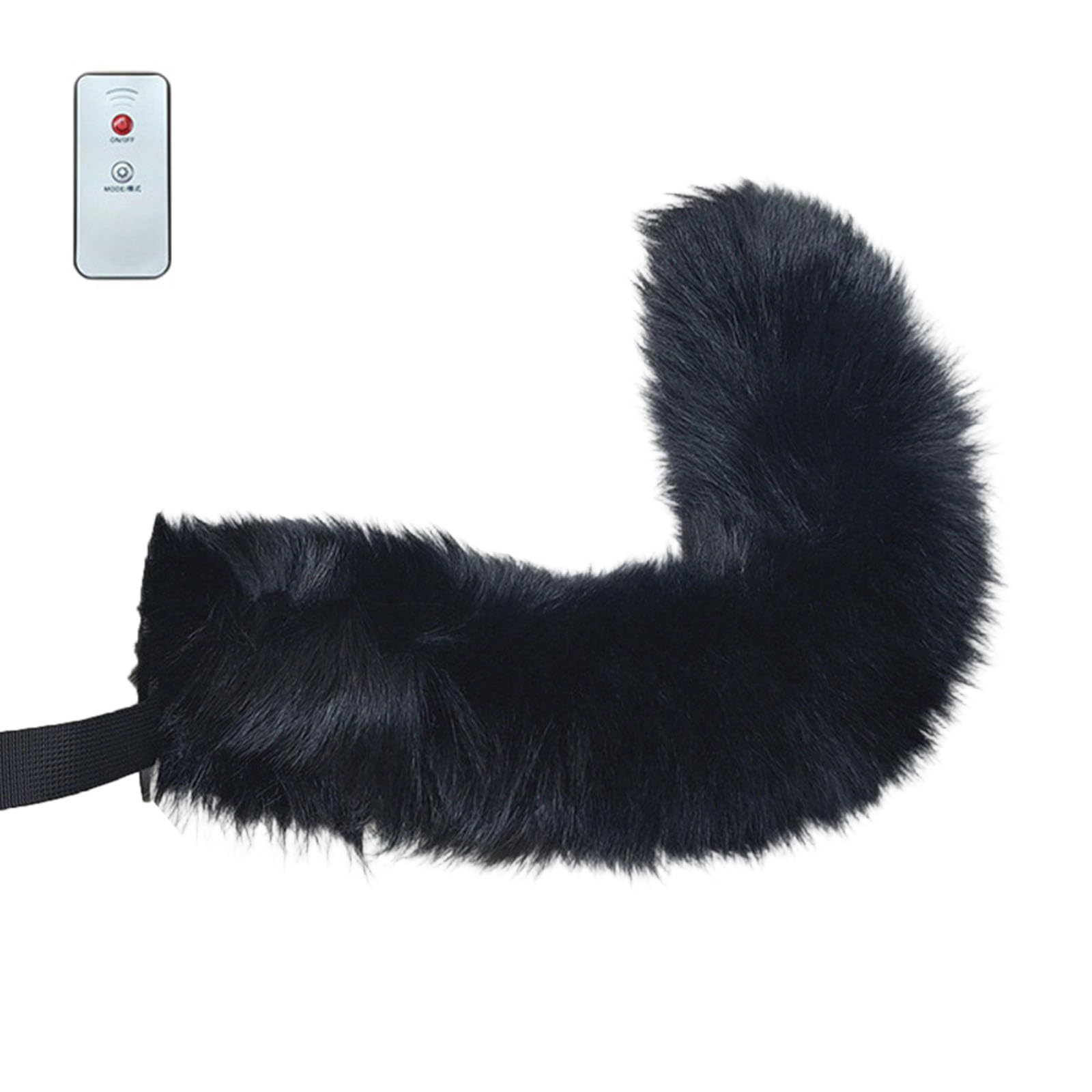 XuQiZZpp Remote Control Wagging Tail Faux Furs Wolf Cat Foxes Tails Faux Furs Tail Cosplay Halloween Party Costume Electric Tails