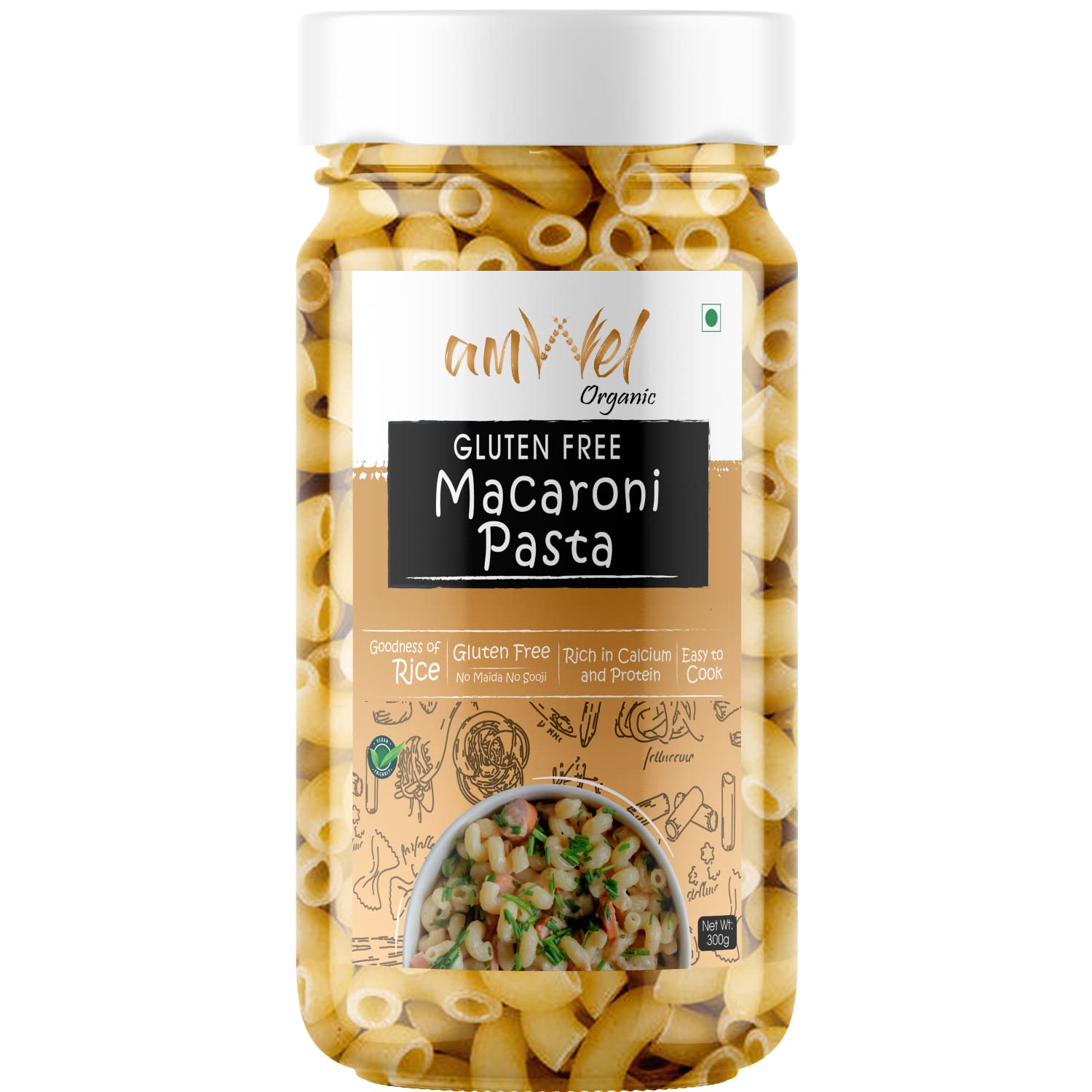 Amwel Organic Gluten Free & Multigrain Rice Macaroni Pasta | Gourmet Instant Pasta | Rice and Corn | No Maida No Sooji | Rich in Fiber and Nutrients | 300G x 3 units | (B0BMQK7Y6Y) Amazon Price History, Amazon Price Tracker