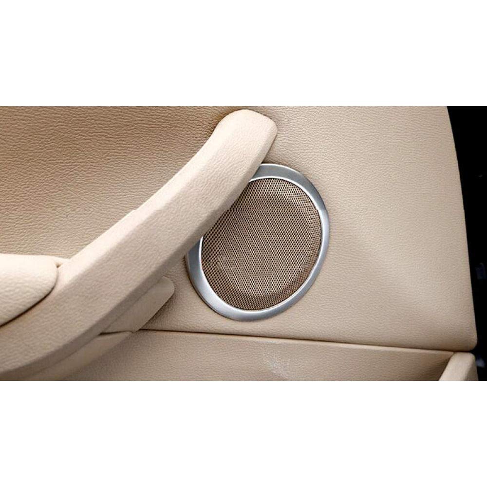for BMW X1 E84 2009-2015, Car Styling Interior Front Door Speaker Decoration Cover Trim 2pcs