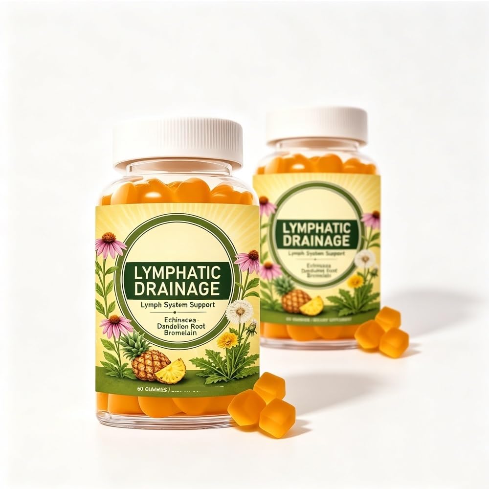 Gomitas De Apoyo Linfático Desintoxicación Natural Con Raíz Diente León