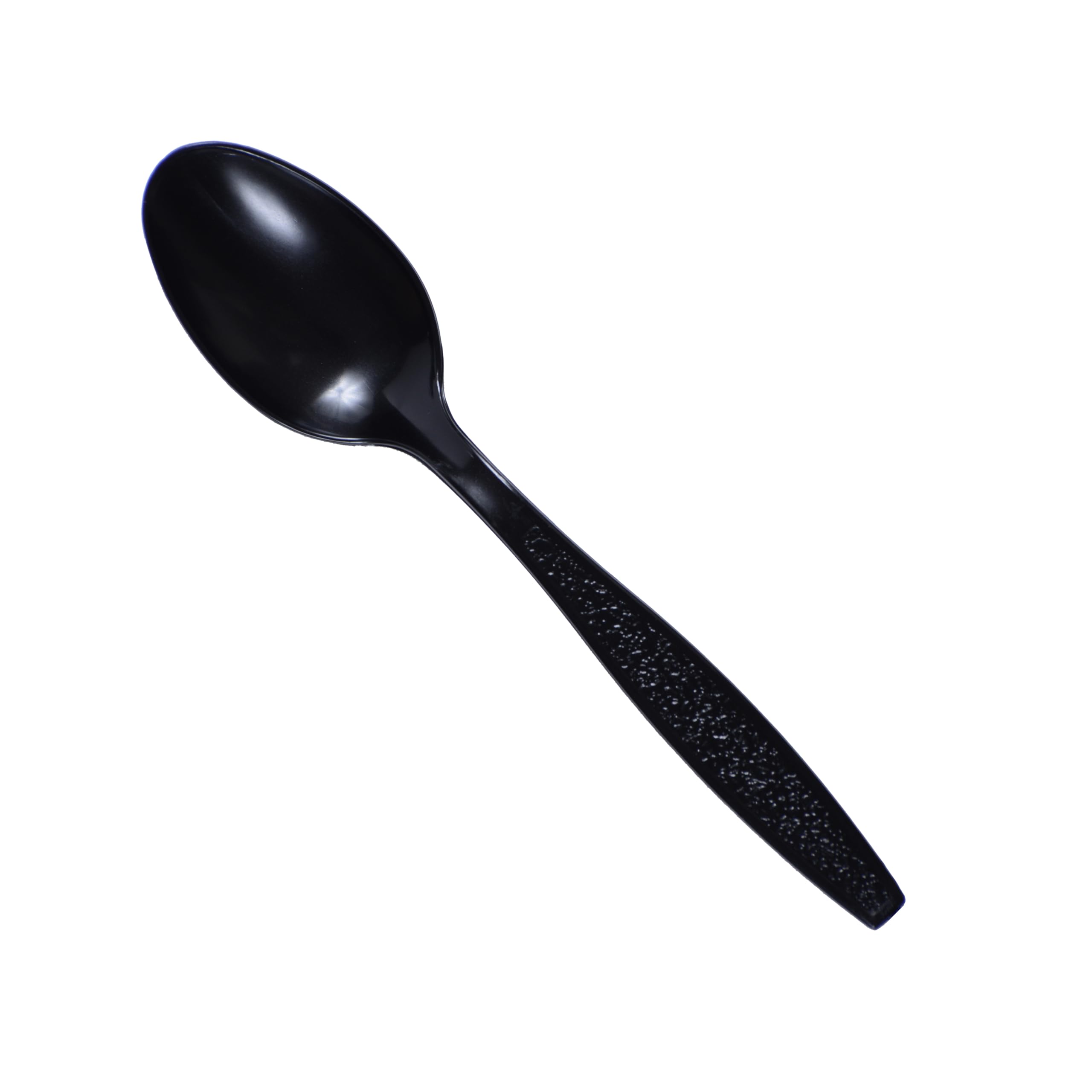 Daxwell Plastic Teaspoons, Heavyweight Polystyrene (PS), Wrapped, Black, A10000945 (Case of 1,000)