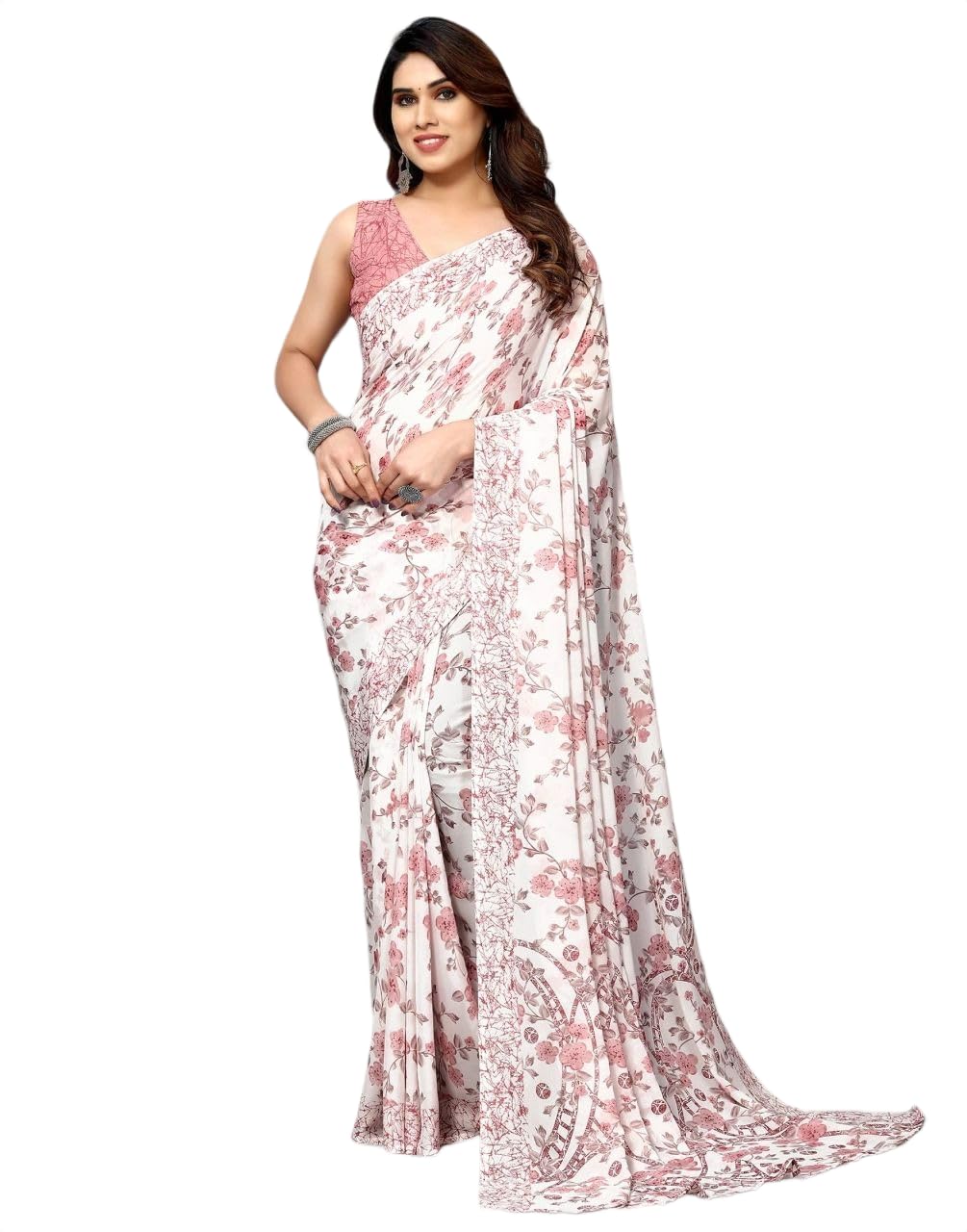 Women's Georgette Floral Printed Saree-picture-15