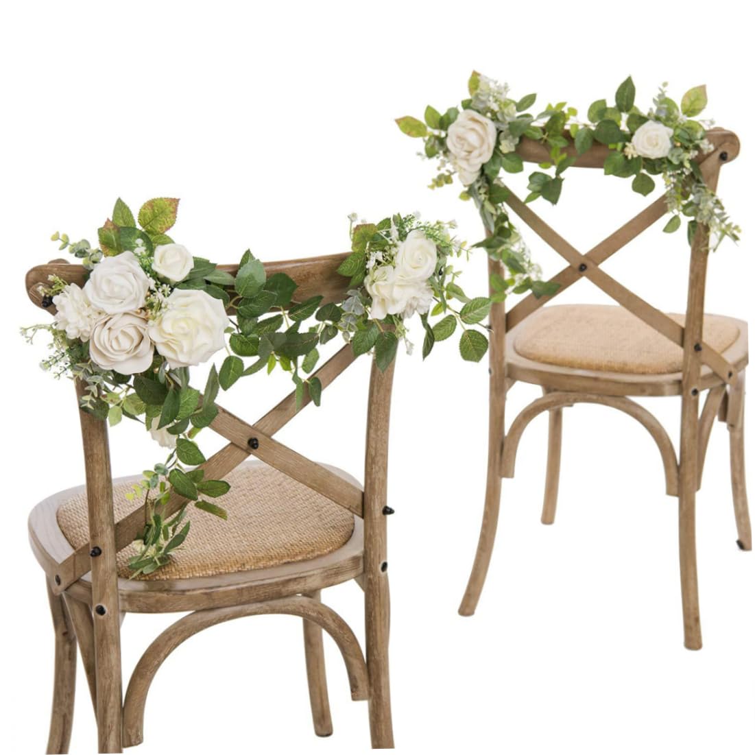 Fleurs d'arche mariage pour décoration de chaise et fête prénuptiale
