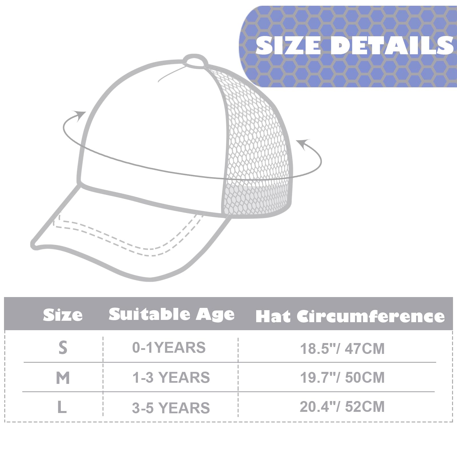 DRESHOW Niño Béisbol Gorra Bebé Sol Sombrero Lindo Sólido Color & Dinosaurio Patterned Gorras Unisex Bebé Camionero Sombreros Infantil Niño Kid Sombreros para Niños Niñas — view 5