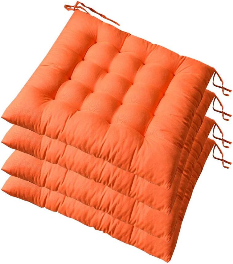 AGDLLYD Seat Pads for Dining Chair, Set of 4 Polyester Chair Pads for