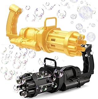 ماكينة صنع الفقاعات الكهربائية بـ 8 فتحات من ميهشاك، لعبة صانع الفقاعات الاوتوماتيكية مع محلول فقاعات، مناسبة للأطفال من سن 3 سنوات فما فوق، للجنسين، أعياد الميلاد