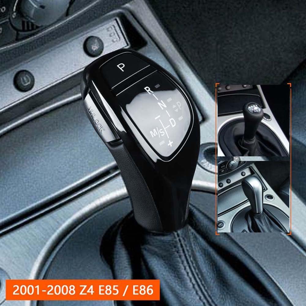 WLKE LED Shift Knob Gear Shifter for BMW Z4 E85 / E86 2001-2008 (Black)