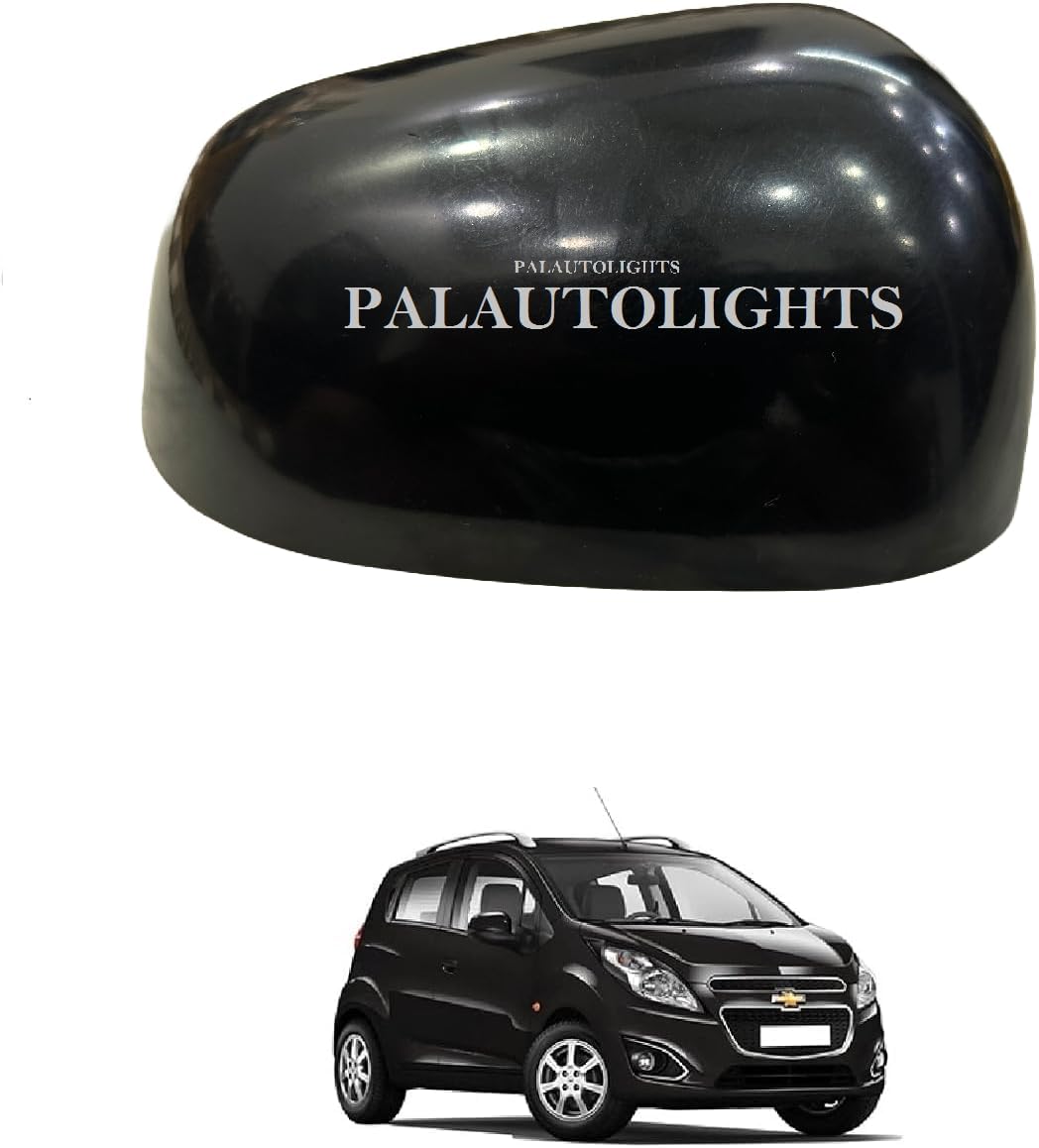 PALAUTOLIGHTS-Side Mirror Cover/Scalp/Cap Black Color Compatible with Chevrolet Beat -Right Side/Driver Side