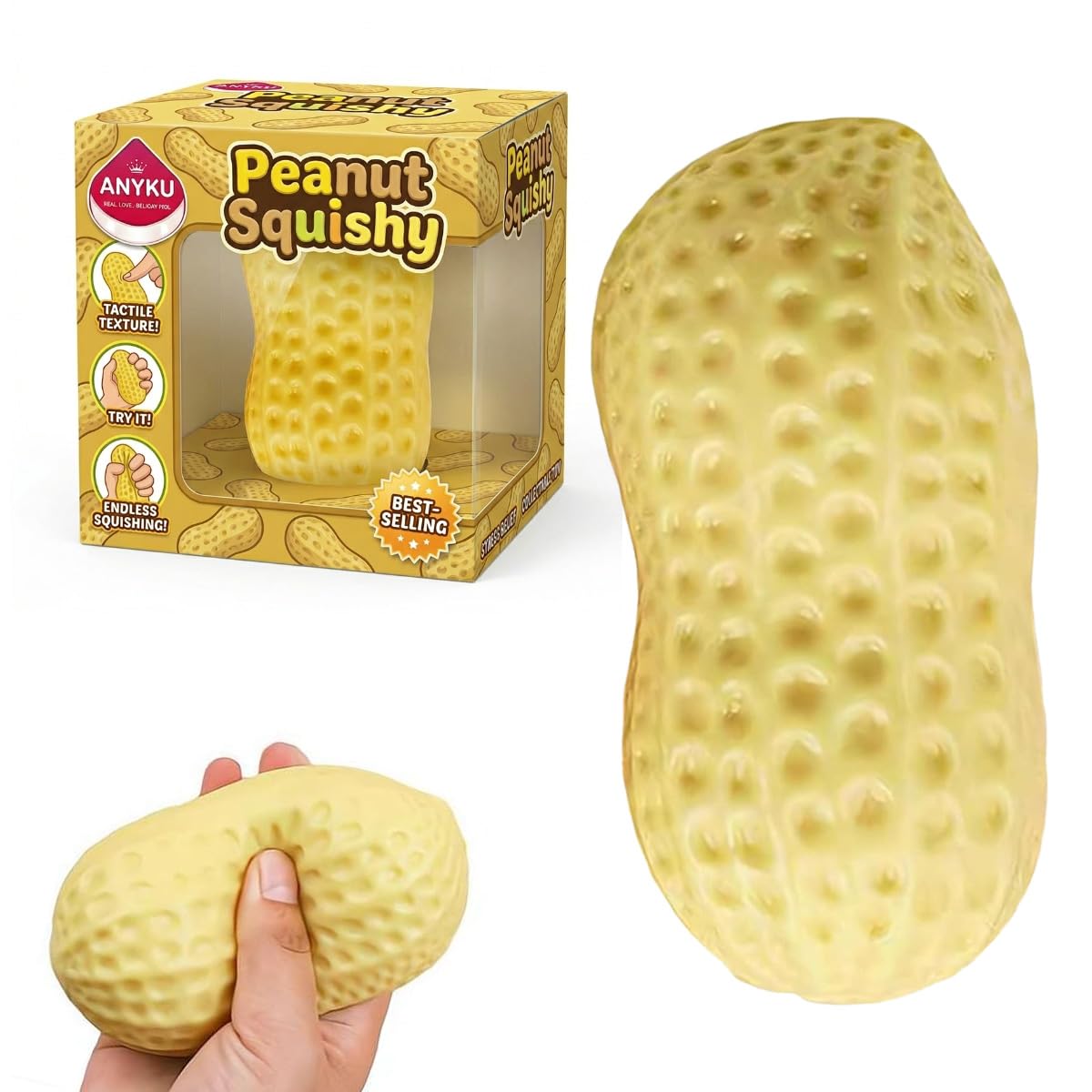 Peanut Squishy Toys Slushy Stress Relief Ball Squeeze
