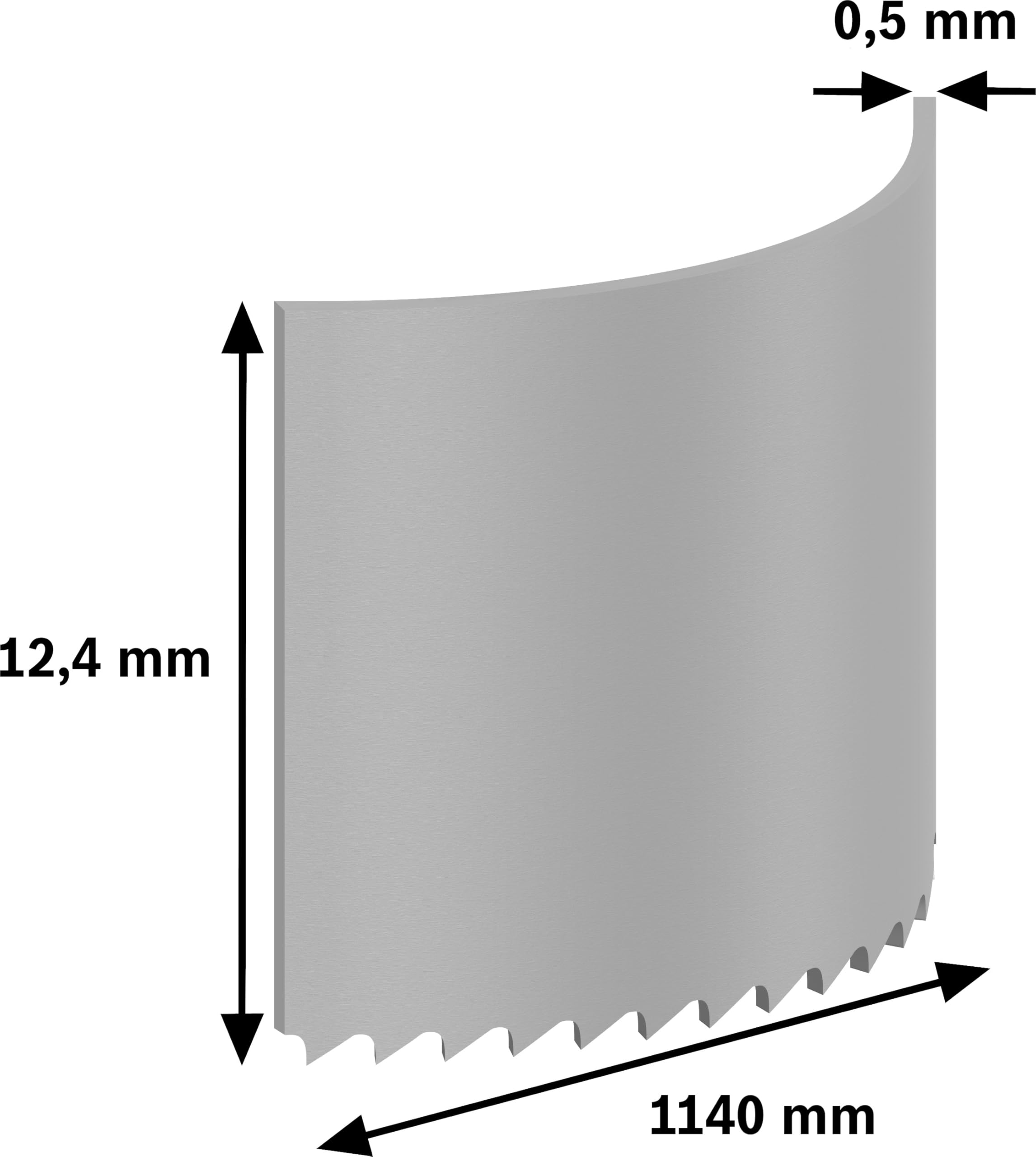 Bosch 2x PRO Band CB4424 Sägeblatt (für Rohre und Profile aus Metall, Nichteisenmetalle, Länge 1140 mm, Professional Zubehör Bandsäge)
