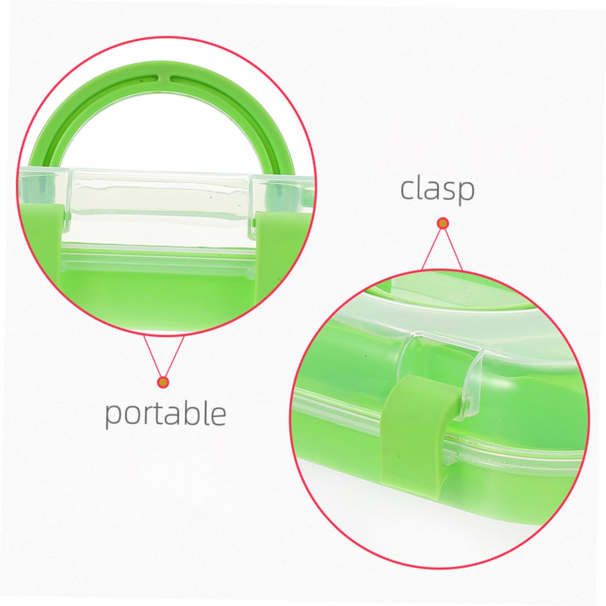 POPETPOP 3pezzi Contenitore Per Medicinali Scatola Portaoggetti Doppio Maniglia Organizer Per Cosmetici Pillole Strumenti Da Viaggio e Domestico