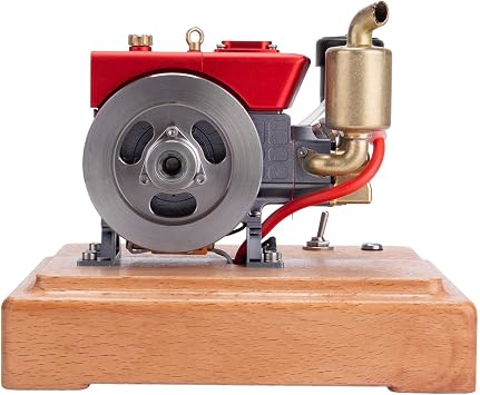 Metal Engine Set for Adults, Mini Single-Cylinder Four-Stroke Engine Model, Creative Science Experiment Toy Gift (That Working)