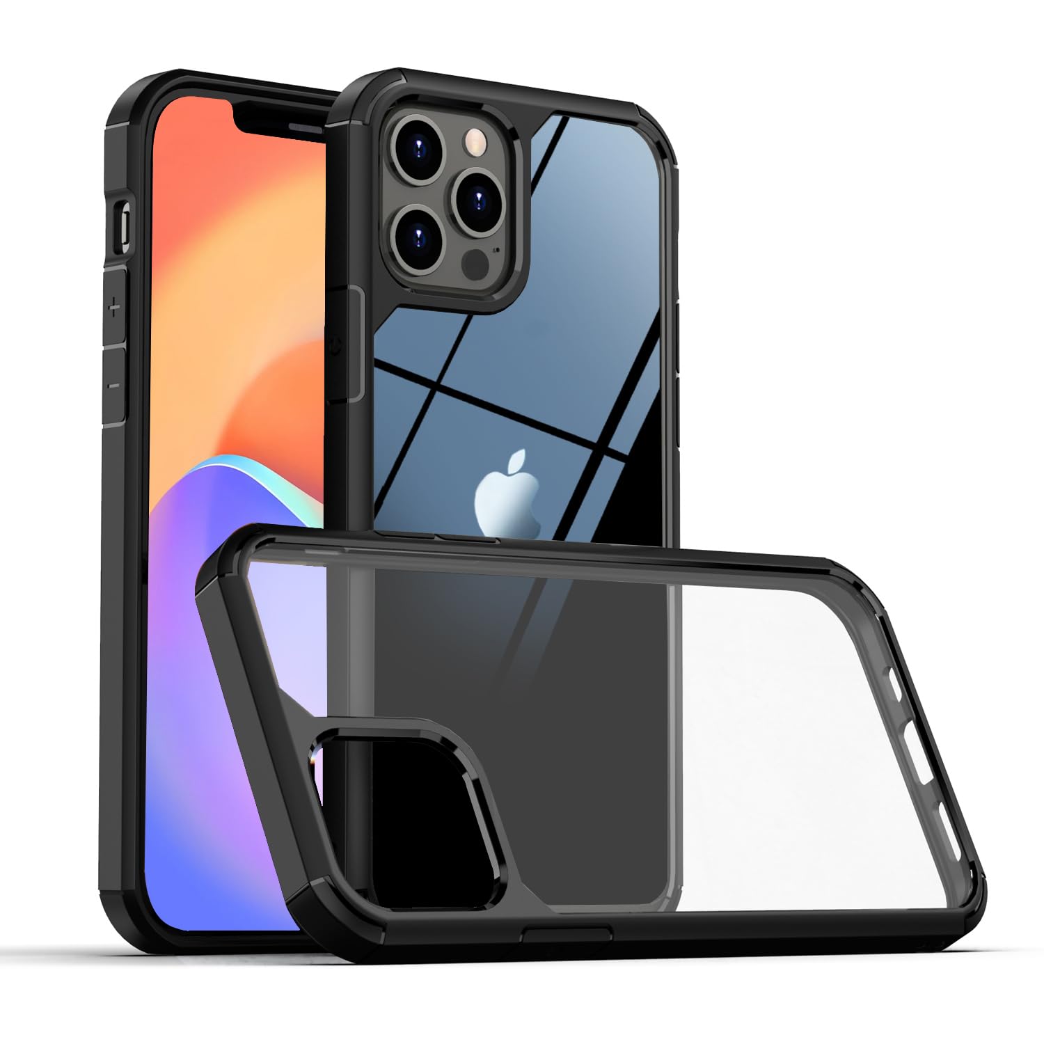 Amazon.co.jp: Eazaki iPhone12Pro/12用 ケース 米軍MIL規格保護 透明