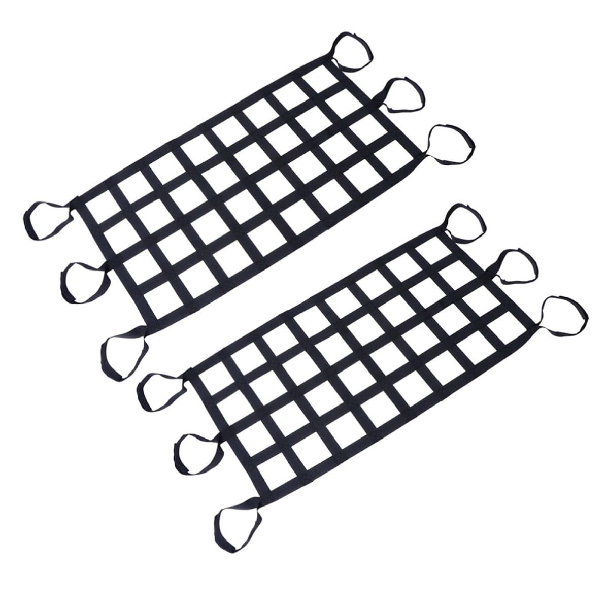 2 Stück Autodachnetz 8-Fach Elastisches Gepäcknetz aus Nylon
