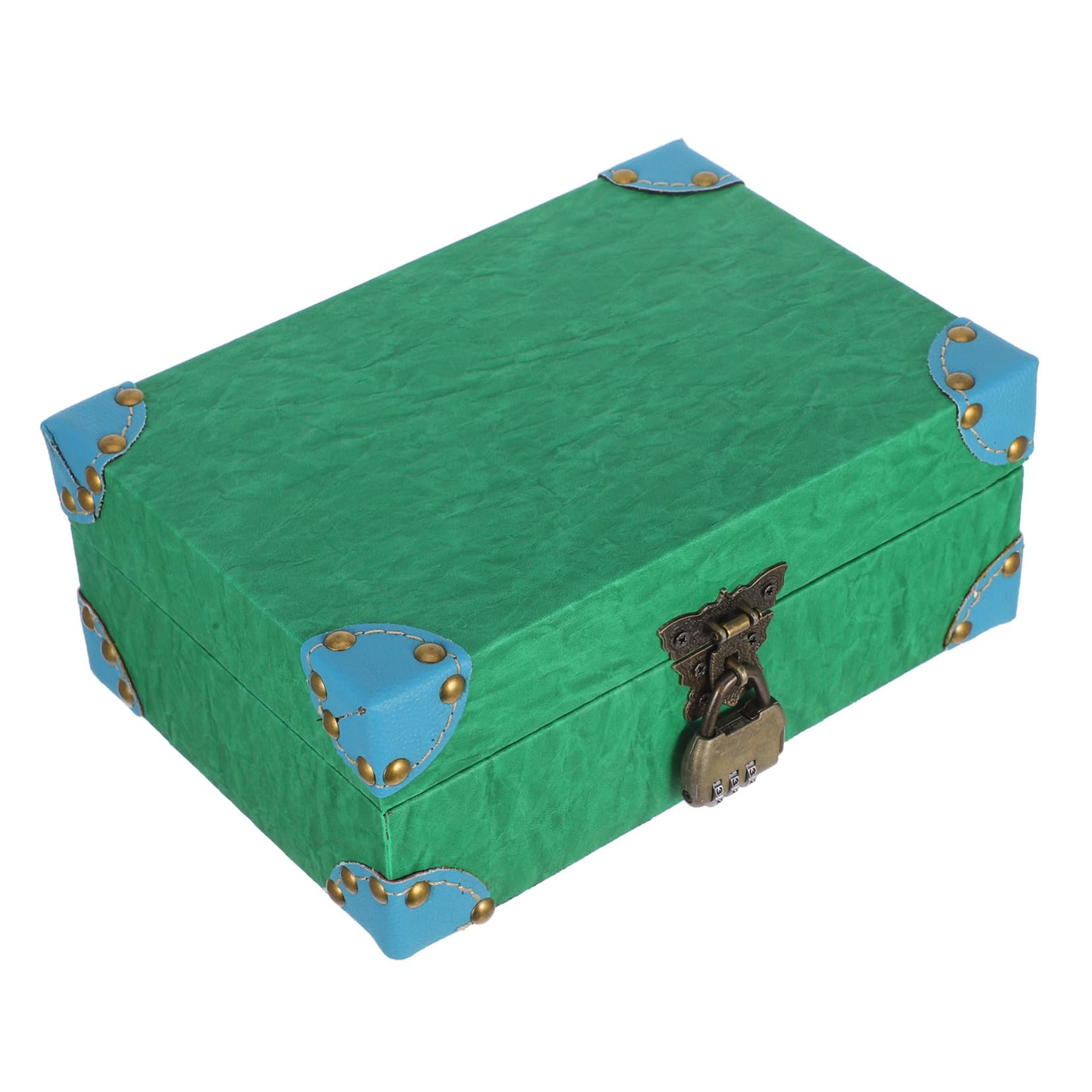 Cabilock Large Decorative Storage Box with Lock Vintage Style for Jewelry Makeup