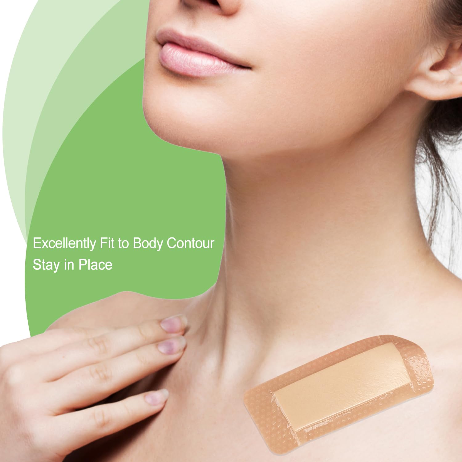 NeuHeils Border Lite Silicone Foam Dressing 2x5 Inch 20 Packs, Latex Free — Amazon image 3