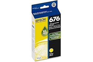 1 X Epson DURABrite Ultra 676XL Ink Cartridge - Yellow