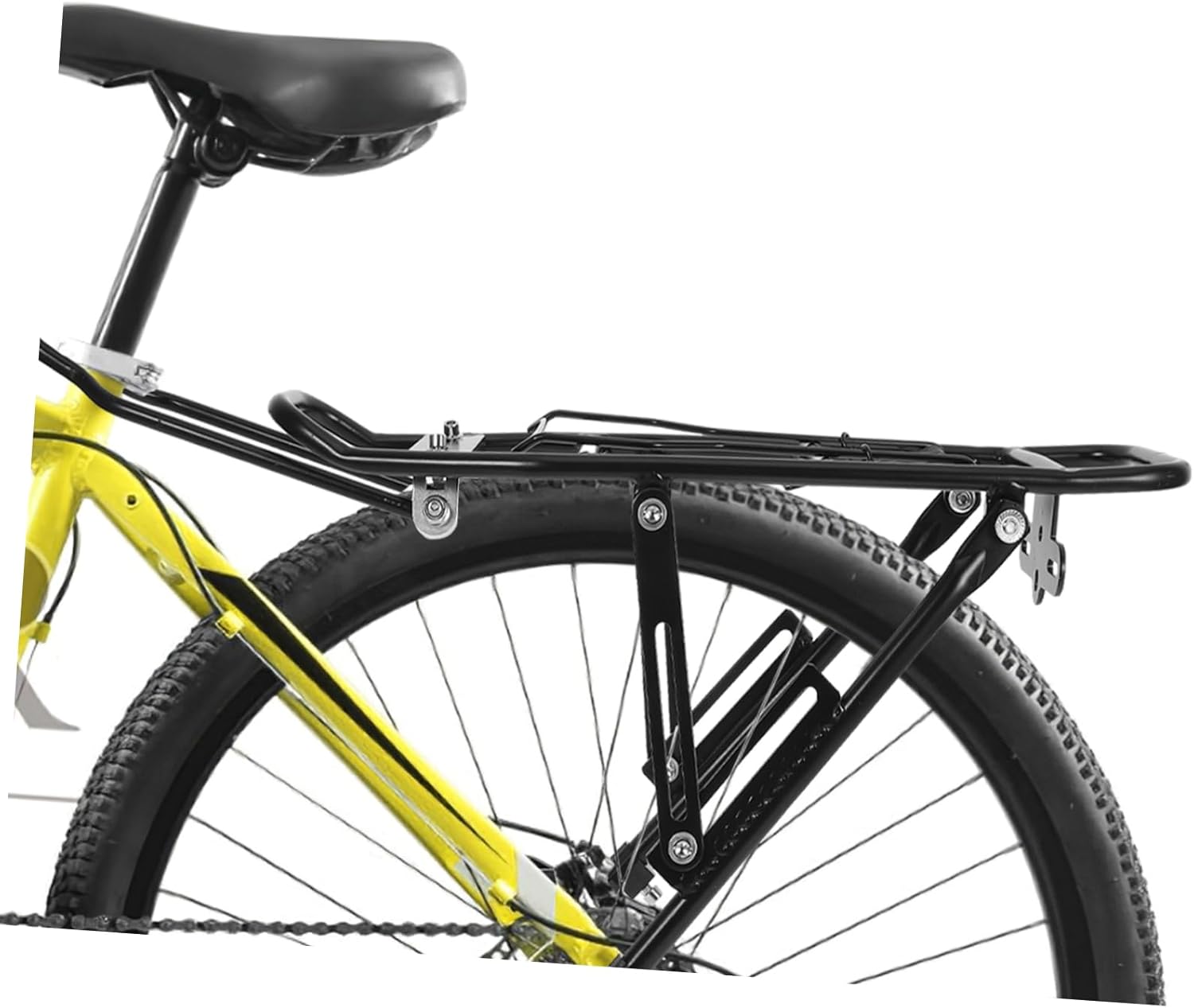 Hemoton 1pc Multi-Function Aluminum Alloy Cargo Rack for Bikes Lightweight Detachable Bike Carrier Easy Installation for Mountain and Road Cycling