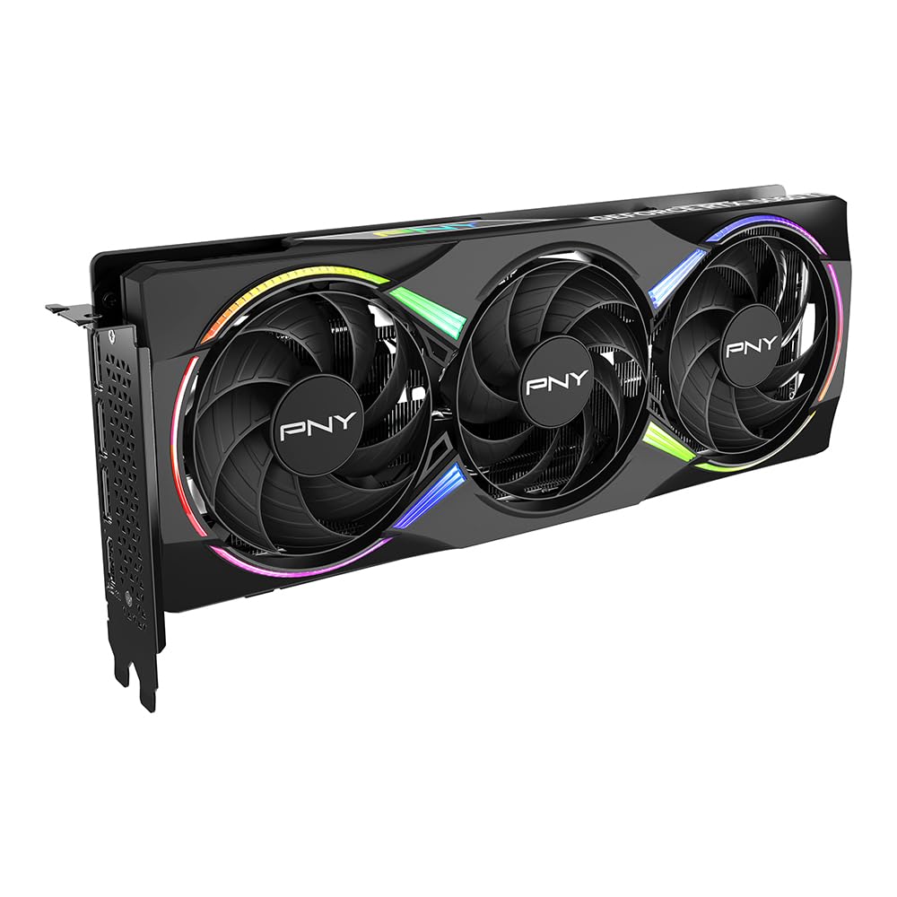 PNY NVIDIA GeForce RTX™ 5060 Ti 16GB ARGB Overclocked Triple Fan Graphics Card (DLSS 4, PCIe® 5.0, HDMI®/DP 2.1, 2-Slot, Epic-X™ RGB Lighting)