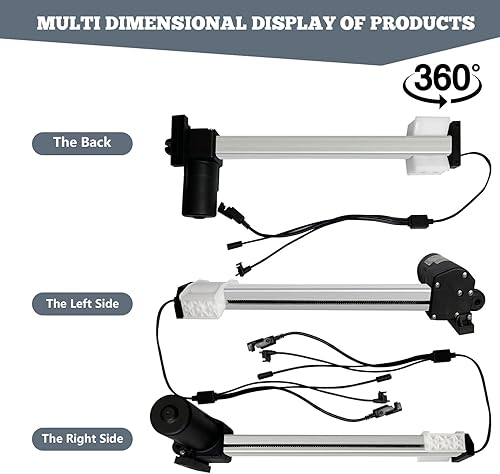 Miniatura 6 de Motor reclinable eléctrico de repuesto con cable modelo ML8-233 Actuador lineal para sofá, silla elevadora, sofá, asiento de masaje, aluminio