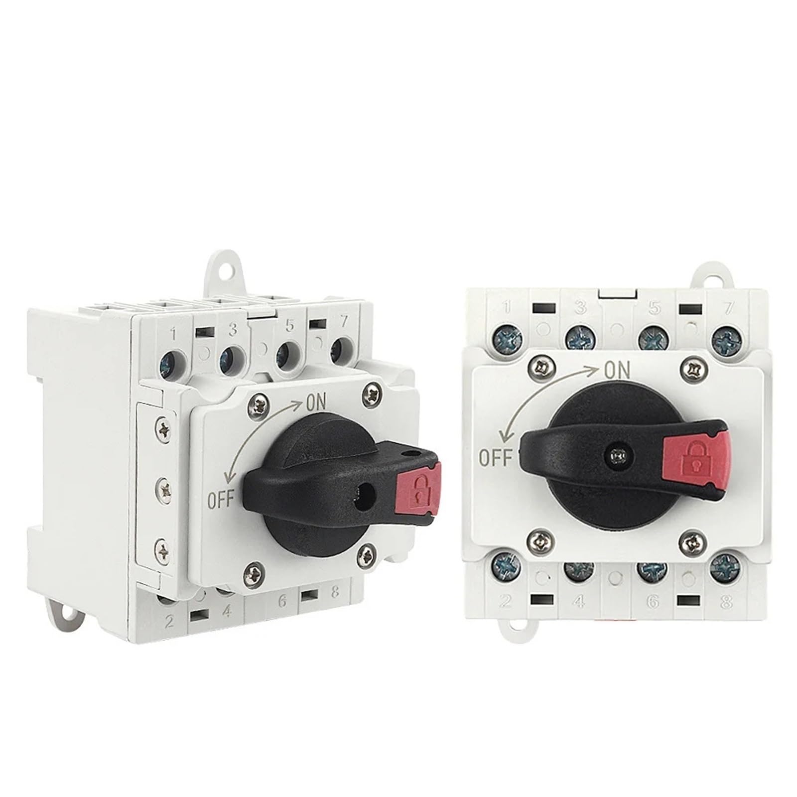 1 Uds PV DC 1200V 32A montaje en Riel Din mango giratorio aislador interruptor giratorio seccionador