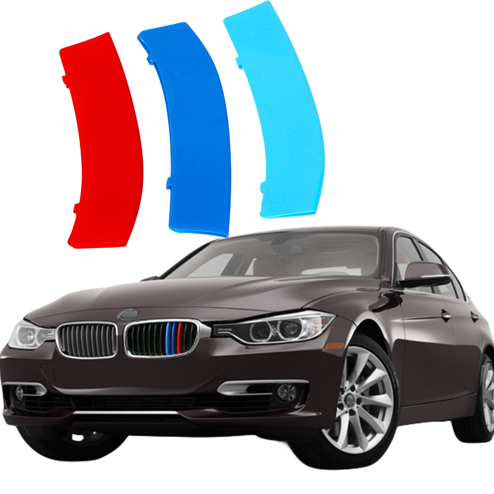Automotive Grille Inserts for BMW 3 Series 2013-2018 F30 F35 320i 325i 330i 335i (Only Fit11-Beams) NOT Fit 8-Beam Standard Grille or 4 Series,Front Grill Accessories