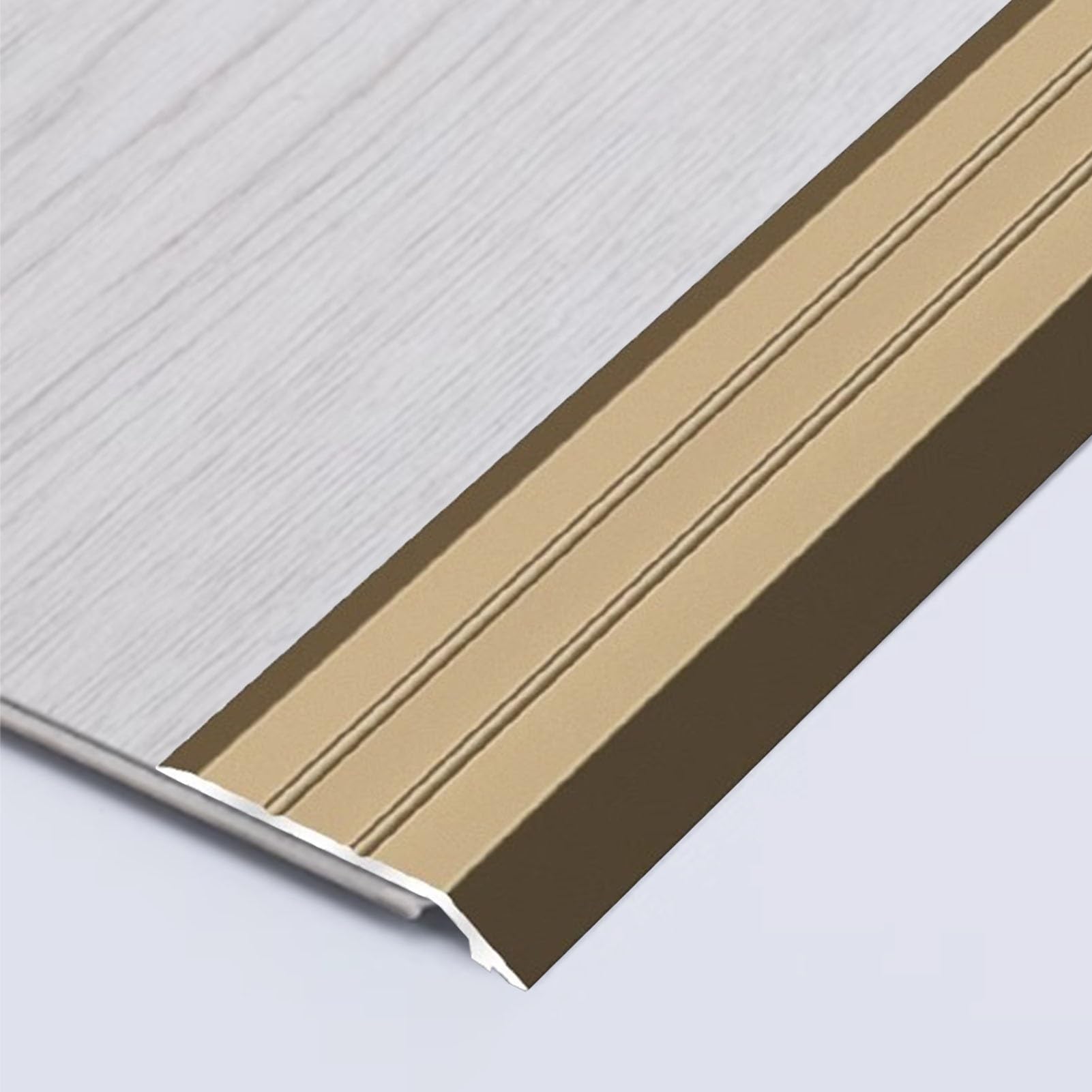 Transition Strip for Carpet to Wood, Smooth Floor Edging for Doorways, Adjustable Threshold Ramp