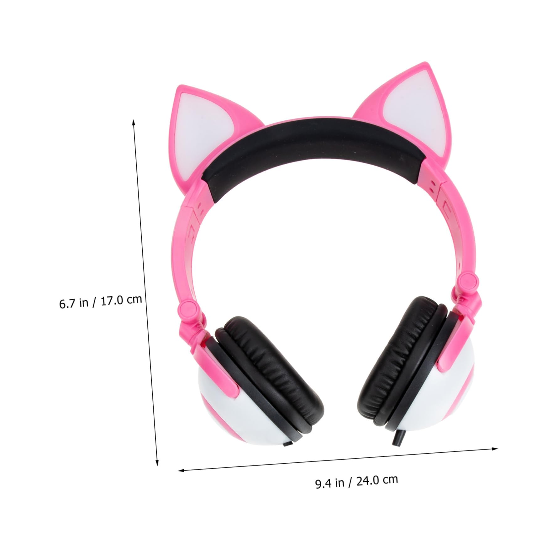 Homoyoyo Cuffie Pieghevoli Orecchie di Gatto per Ragazzo Ragazza Cuffie Suono Stereo e Design Orecchie di Gatto Colorate Adatte Viaggio e Sport